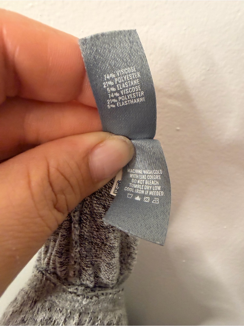 aerie Light Gray Knit Joggers with Drawstring - Picture 4 of 5
